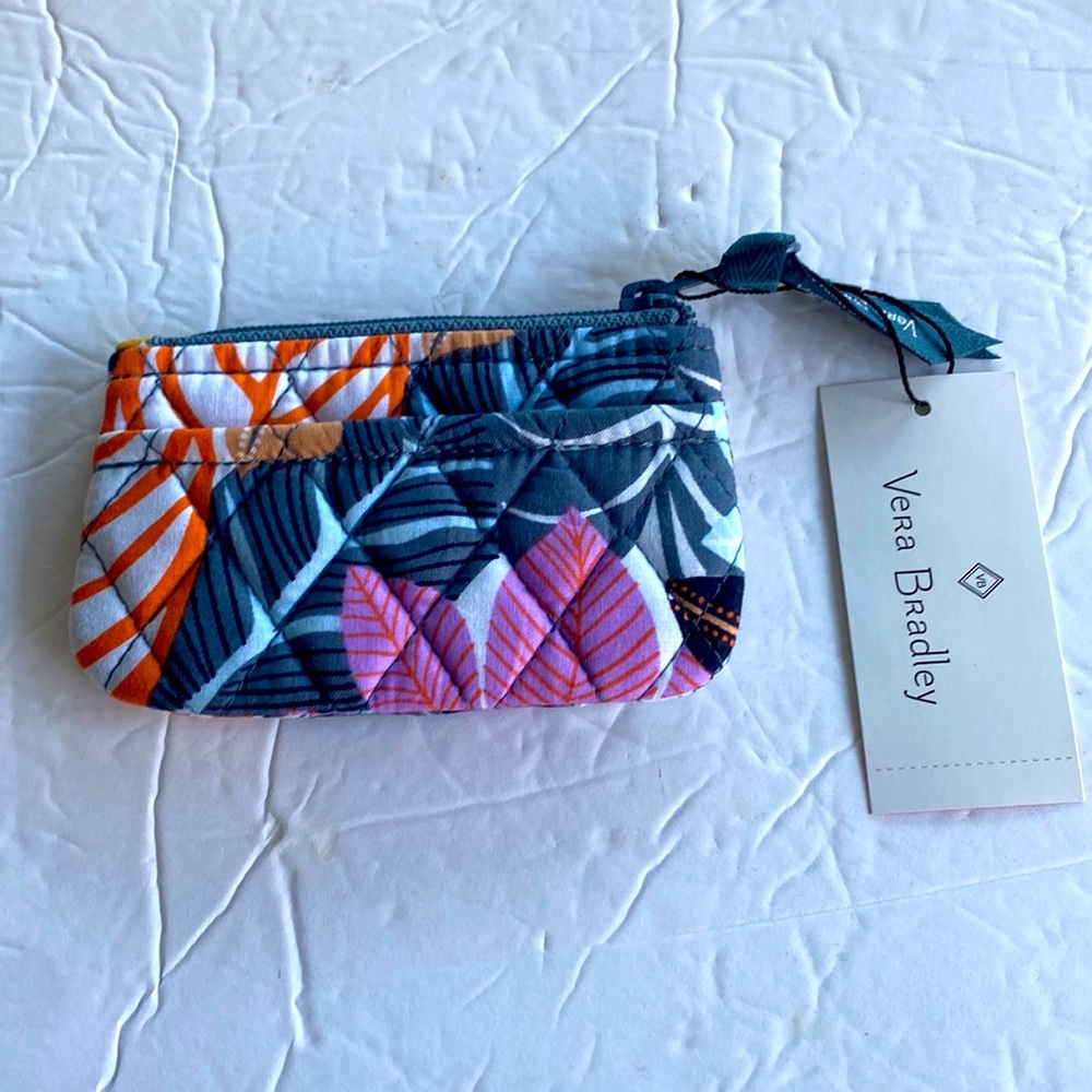 Vera Bradley change purse, multicolor, new with tags 5” x 3”